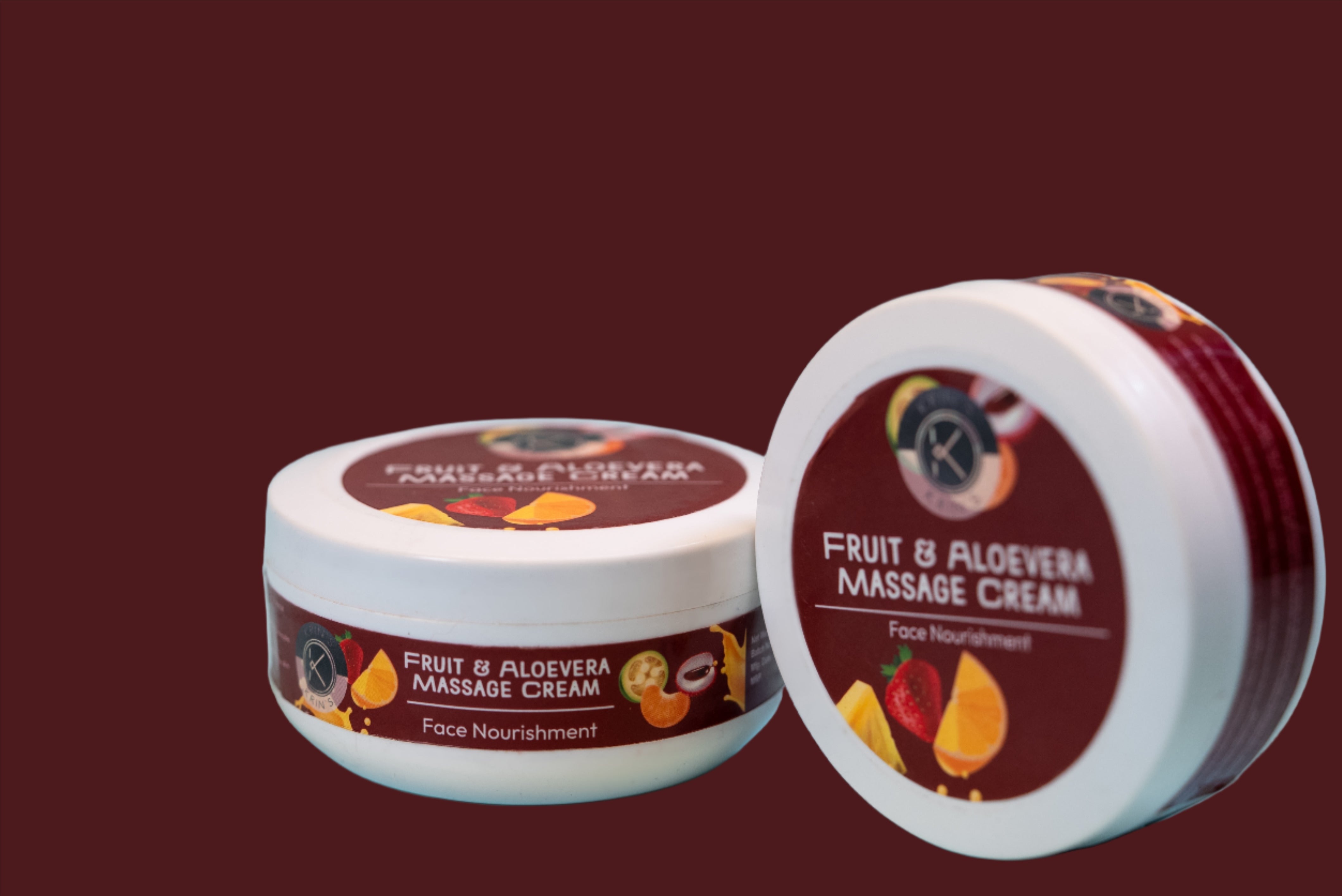 Fruit and Aloevera Massage Cream – Hydrating Massage Cream with Fruit Extracts & Aloevera for Sensitive Skin Relief – 203g