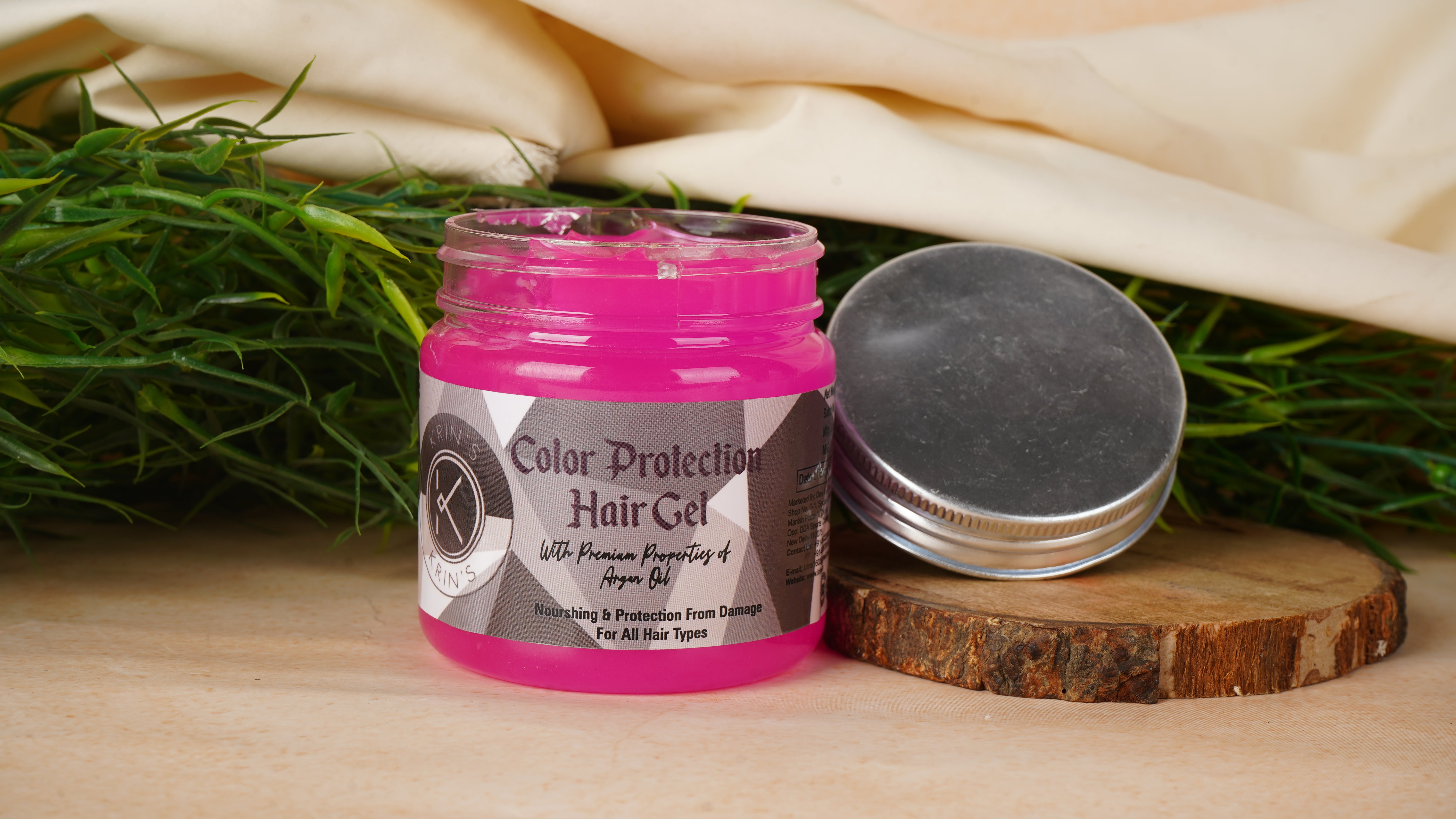 Colour Protection Hair Gel with Argan Oil – Nourishing Hair Gel to Protect Color-Treated Hair While Adding Shine