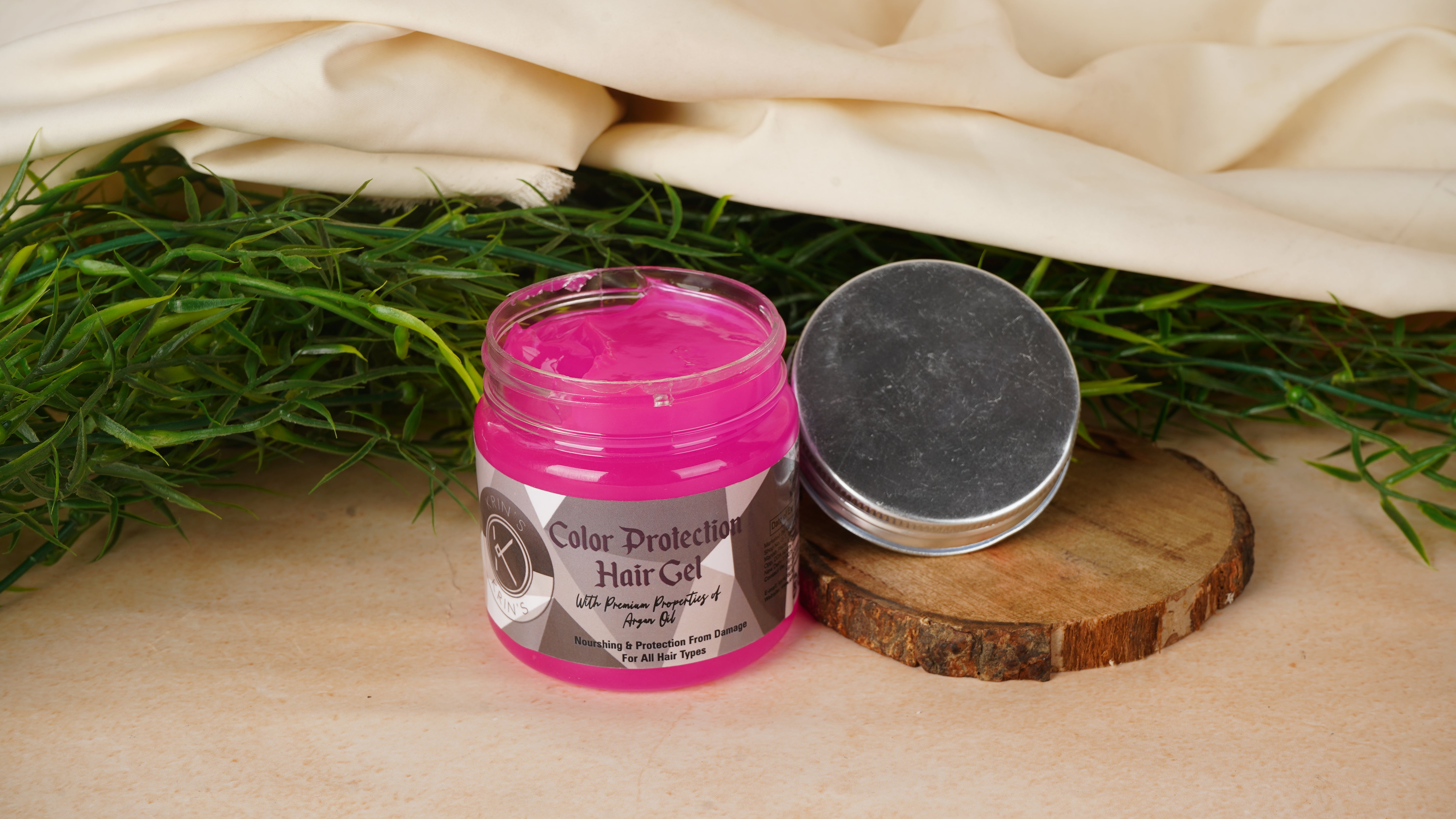 Colour Protection Hair Gel with Argan Oil – Nourishing Hair Gel to Protect Color-Treated Hair While Adding Shine