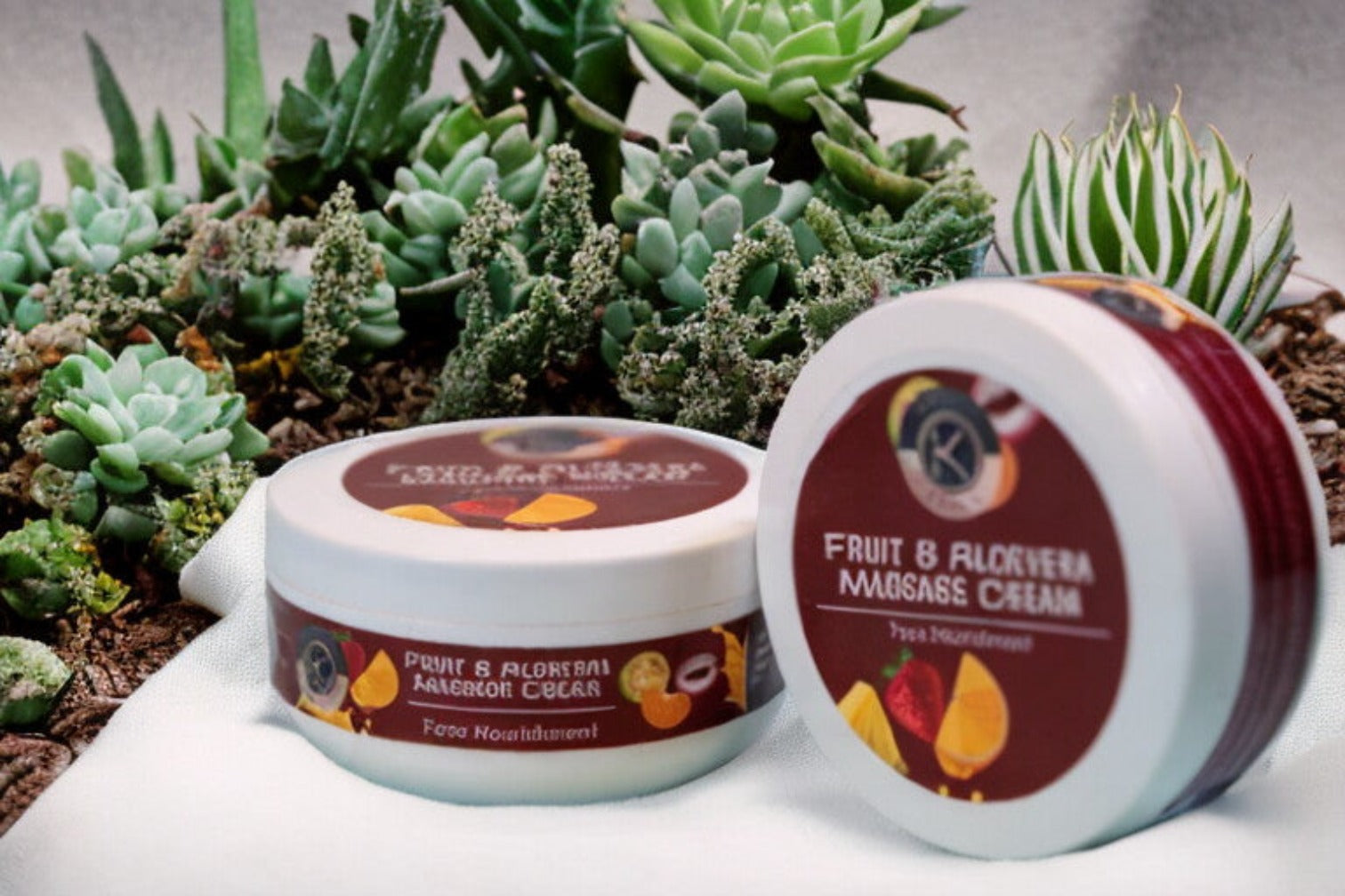 Fruit and Aloevera Massage Cream – Hydrating Massage Cream with Fruit Extracts & Aloevera for Sensitive Skin Relief – 203g