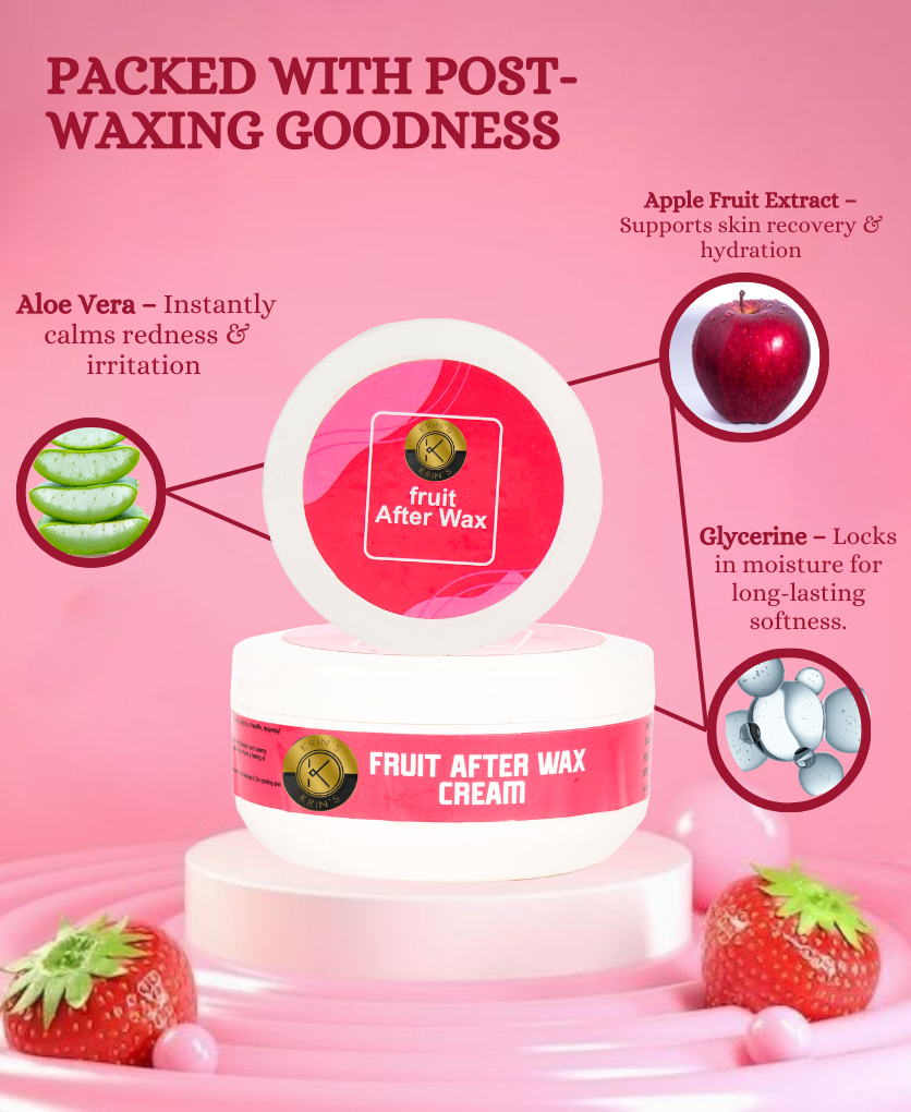 Fruit After Wax Cream- Calming Fruit Infused After Wax Cream that Soothes Irritated Skin while Providing Moisture-209g
